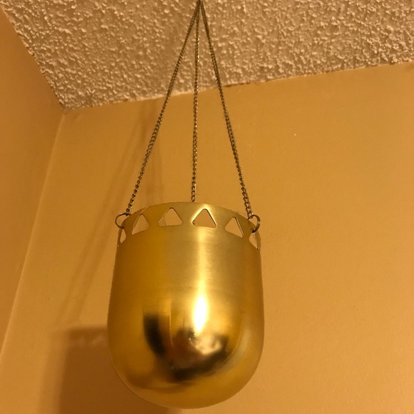 Gold Hanging Planter